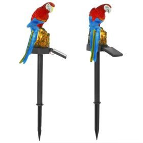 Solar Powered Parrot Garden Light IP65 Waterproof LED Parrot (Option: Red Parrot)